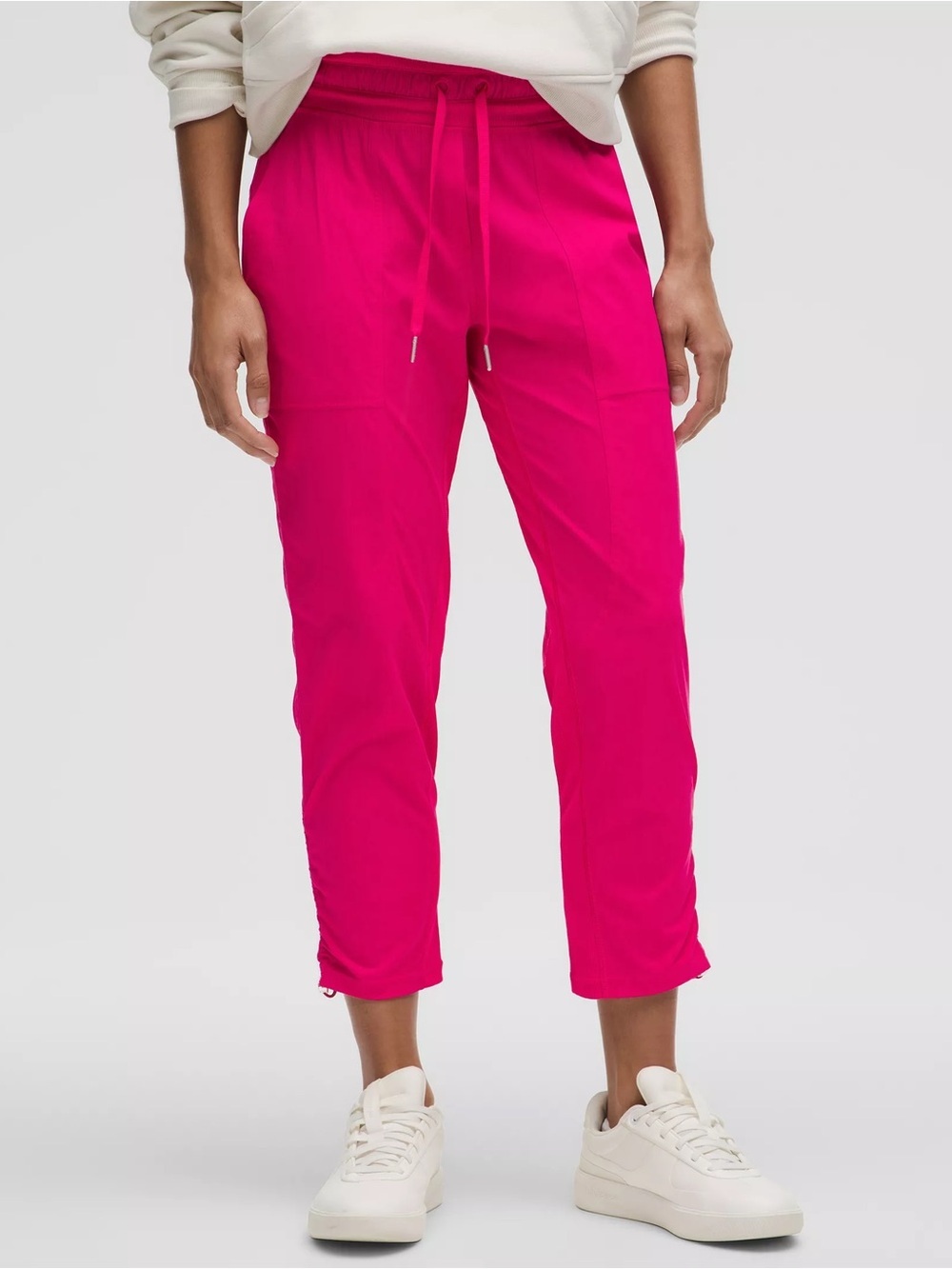 NWT lululemon athletica dance studio mid rise cropped pant, Raseberry Coulis, 6